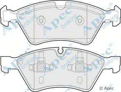 APEC BRAKING pad1441 -  Комплект тормозных колодок, дисковый тормоз